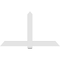 Ekena Millwork Eugene Architectural Grade PVC Gable Bracket, 72"W x 42"H x 2"D x 6"F, 14/12 Pitch GBP072X42X0206EUG00 - alternate 2
